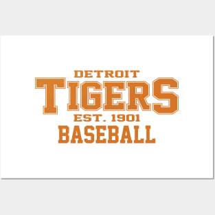 Tigers Detroit Baseball Posters and Art